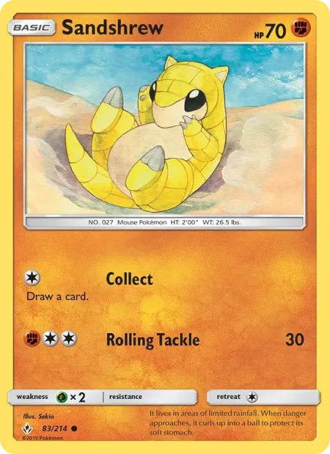 Carte Pokémon Sabelette 083/214, extension Alliance Infaillible
