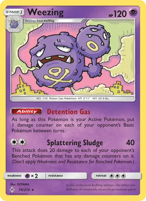 Carte Pokémon Smogogo 074/214, extension Alliance Infaillible