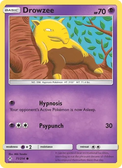 Carte Pokémon Soporifik 071/214, extension Alliance Infaillible