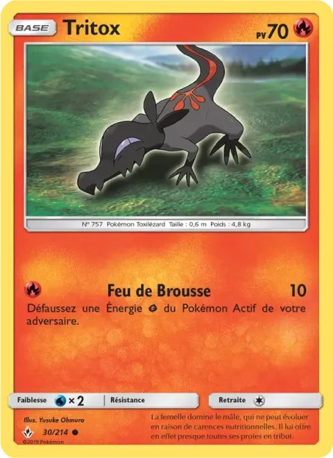 Carte Pokémon Tritox 030/214, extension Alliance Infaillible