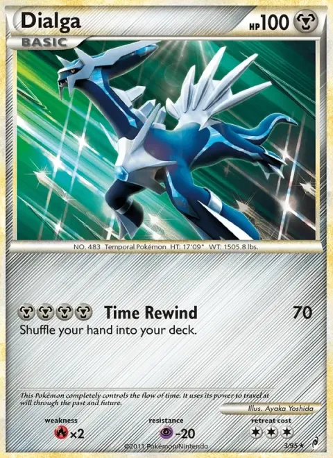 Carte Pokémon Dialga 003/095, extension L'appel des Légendes