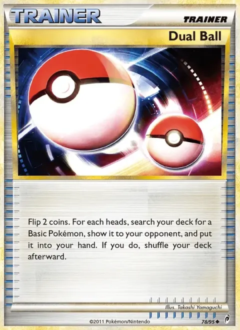 Carte Pokémon Double boule 078/095, extension L'appel des Légendes