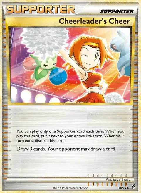 Carte Pokémon Encouragements hystériques 076/095, extension L'appel des Légendes