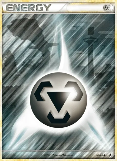 Carte Pokémon Énergie Métal 095/095, extension L'appel des Légendes
