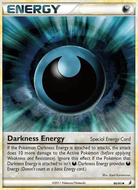 Carte Pokémon Énergie Obscurité 086/095, extension L'appel des Légendes