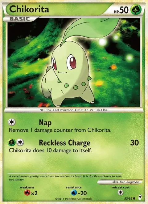 Carte Pokémon Germignon 053/095, extension L'appel des Légendes