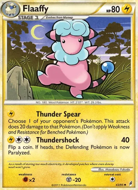 Carte Pokémon Lainergie 043/095, extension L'appel des Légendes