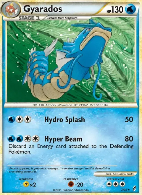 Carte Pokémon Léviator 007/095, extension L'appel des Légendes
