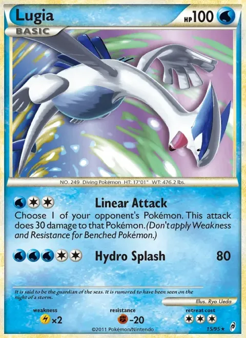 Carte Pokémon Lugia 015/095, extension L'appel des Légendes