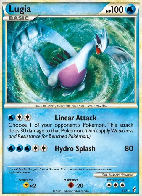 Carte Pokémon Lugia SL7/SL11, extension L'appel des Légendes