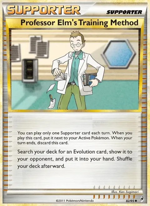 Carte Pokémon Méthode d’entraînement du Prof. Orme 082/095, extension L'appel des Légendes