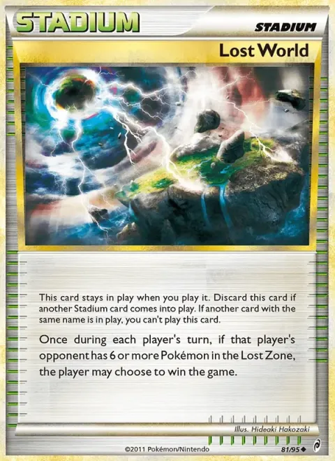 Carte Pokémon Monde perdu 081/095, extension L'appel des Légendes