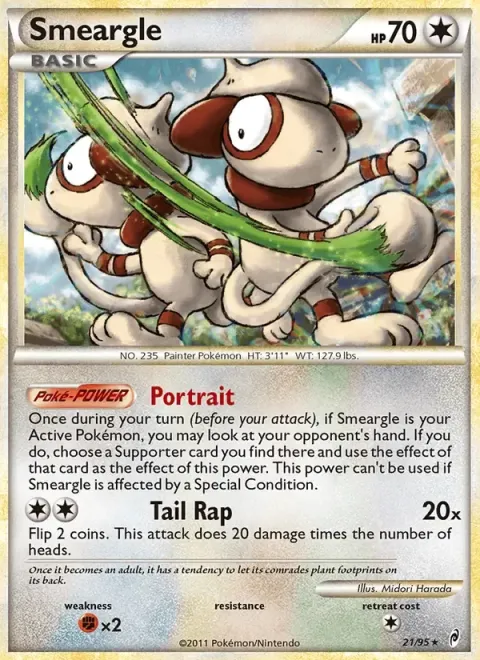 Carte Pokémon Queulorior 021/095, extension L'appel des Légendes