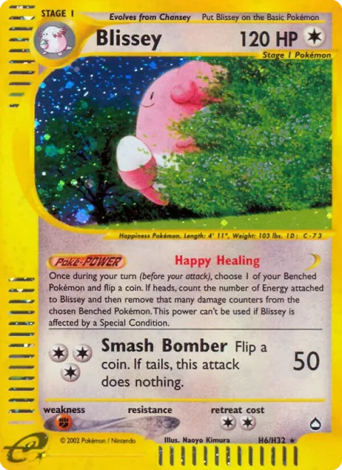 Carte Pokémon Leuphorie H06/H32, extension Aquapolis