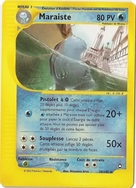 Carte Pokémon Maraiste 030/147, extension Aquapolis