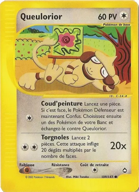 Carte Pokémon Queulorior 109/147, extension Aquapolis