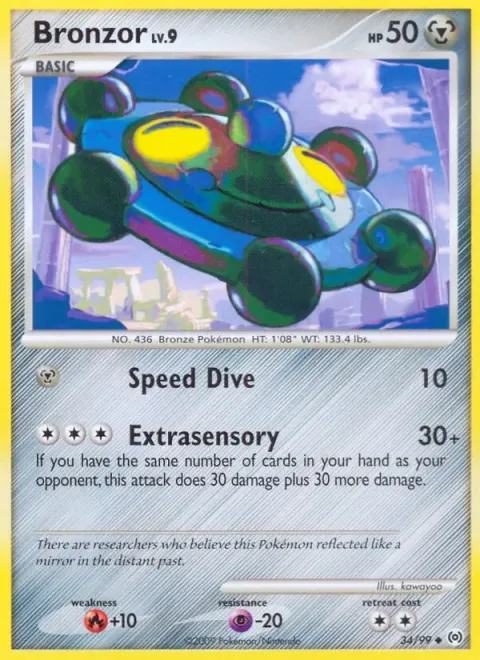 Carte Pokémon Archéomire 034/099, extension Arceus (sortie anglaise)