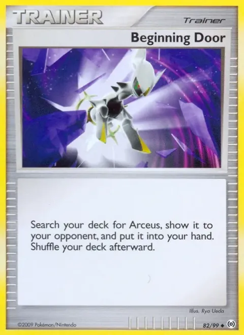 Carte Pokémon Beginning Door 082/099, extension Arceus (sortie anglaise)