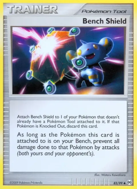 Carte Pokémon Bench Shield 083/099, extension Arceus (sortie anglaise)