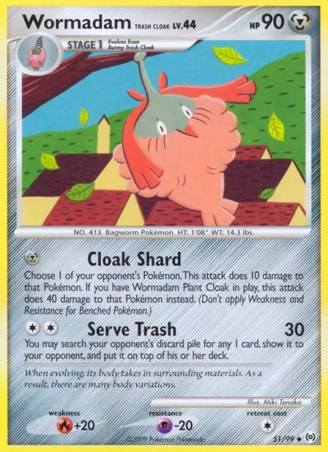 Carte Pokémon Cheniselle Cape Déchet 051/099, extension Arceus (sortie anglaise)