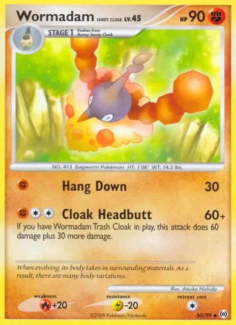 Carte Pokémon Cheniselle Cape Sable 050/099, extension Arceus (sortie anglaise)