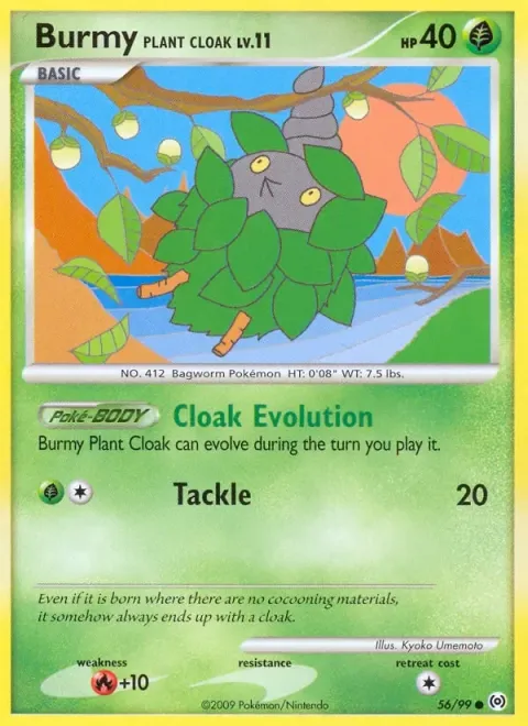Carte Pokémon Cheniti Cape Plante 056/099, extension Arceus (sortie anglaise)