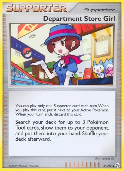 Carte Pokémon Department Store Girl 085/099, extension Arceus (sortie anglaise)