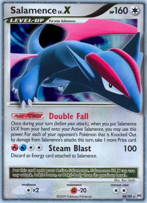 Carte Pokémon Drattak LV.X 098/099, extension Arceus (sortie anglaise)