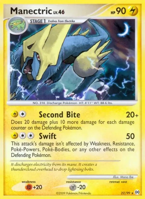 Carte Pokémon Élecsprint 022/099, extension Arceus (sortie anglaise)