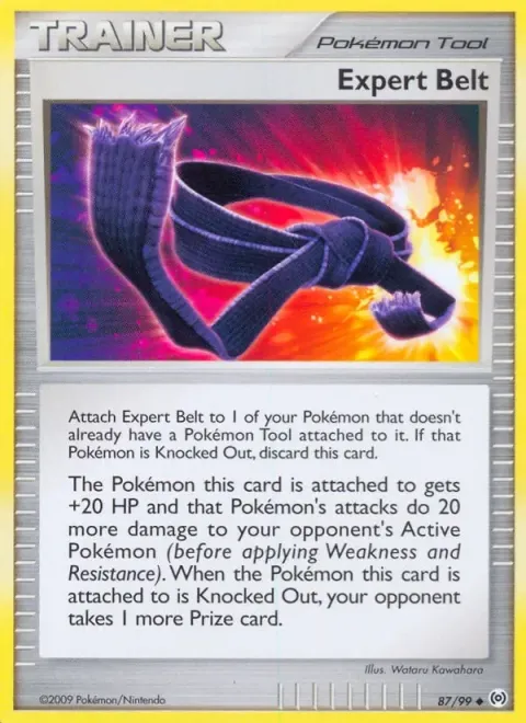 Carte Pokémon Expert Belt 087/099, extension Arceus (sortie anglaise)