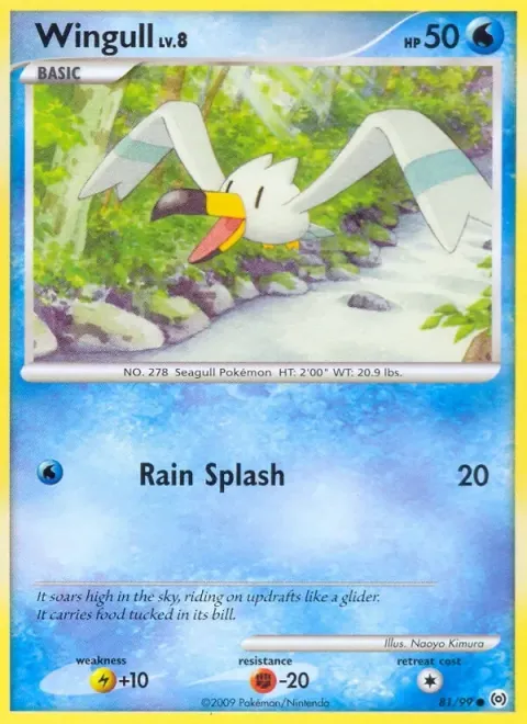 Carte Pokémon Goélise 081/099, extension Arceus (sortie anglaise)