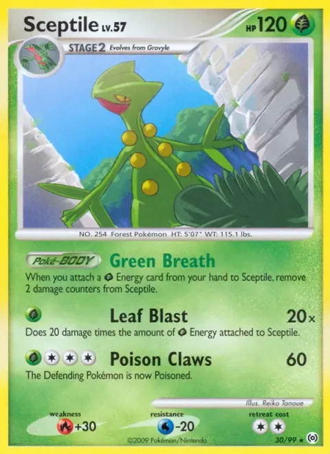 Carte Pokémon Jungko 030/099, extension Arceus (sortie anglaise)