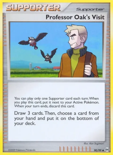 Carte Pokémon La visite du Prof. Chen 090/099, extension Arceus (sortie anglaise)