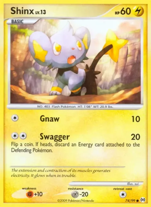 Carte Pokémon Lixy 074/099, extension Arceus (sortie anglaise)