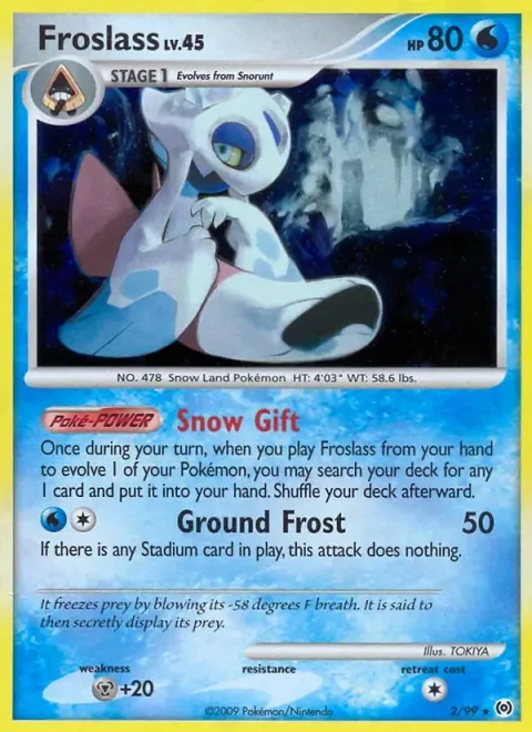 Carte Pokémon Momartik 002/099, extension Arceus (sortie anglaise)