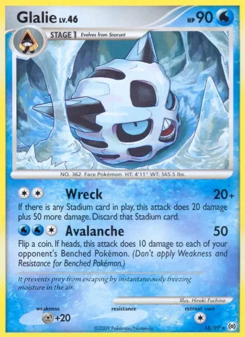 Carte Pokémon Oniglali 018/099, extension Arceus (sortie anglaise)