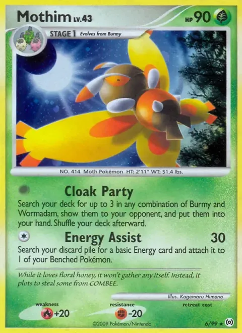 Carte Pokémon Papilord 006/099, extension Arceus (sortie anglaise)