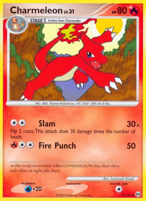 Carte Pokémon Reptincel 035/099, extension Arceus (sortie anglaise)