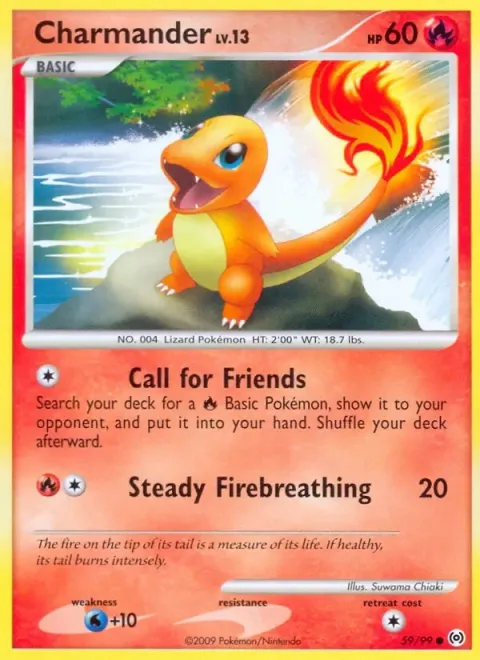 Carte Pokémon Salamèche 059/099, extension Arceus (sortie anglaise)
