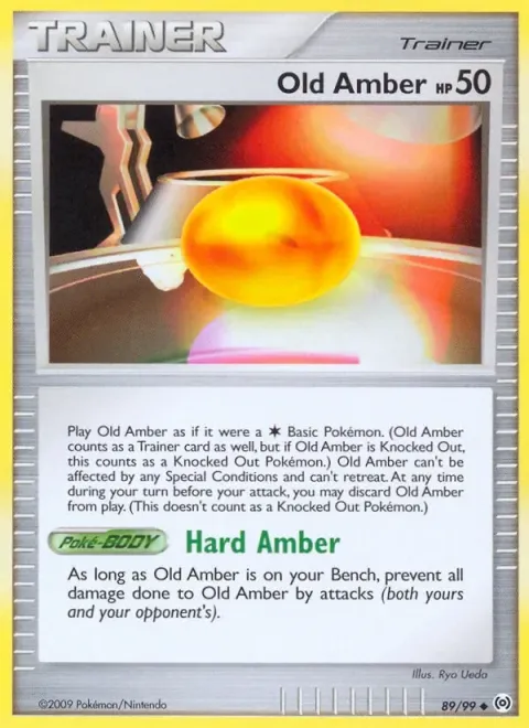 Carte Pokémon Vieil Ambre 089/099, extension Arceus (sortie anglaise)