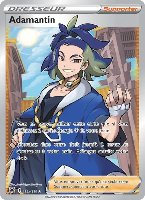 Carte Pokémon Adamantin 181/189, extension Astres Radieux
