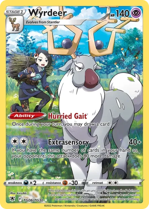 Carte Pokémon Cerbyllin TG06/TG30, extension Astres Radieux
