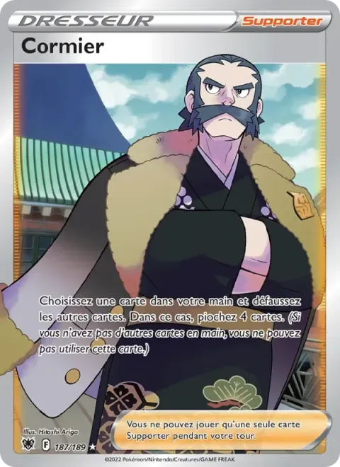 Carte Pokémon Cormier 187/189, extension Astres Radieux