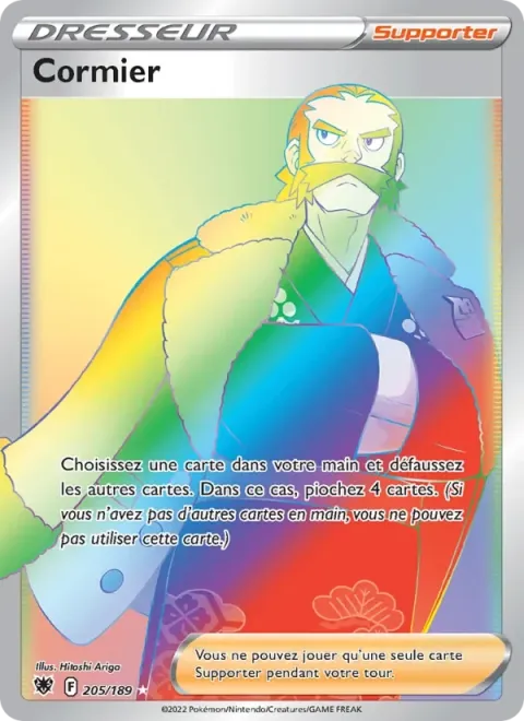 Carte Pokémon Cormier 205/189, extension Astres Radieux