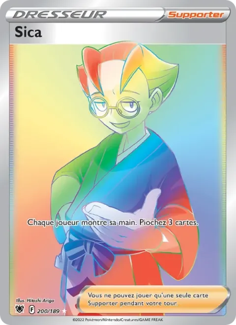Carte Pokémon Sica 200/189, extension Astres Radieux