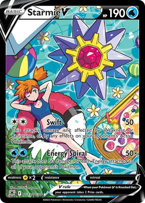 Carte Pokémon Staross V TG13/TG30, extension Astres Radieux