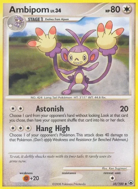 Carte Pokémon Capidextre 035/100, extension Aube Majestueuse