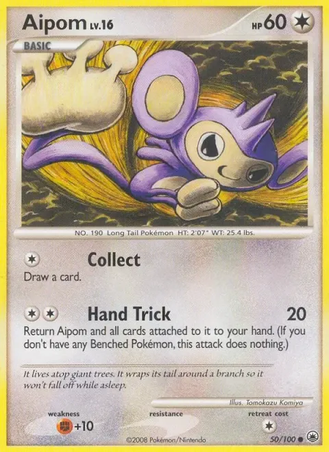 Carte Pokémon Capumain 050/100, extension Aube Majestueuse