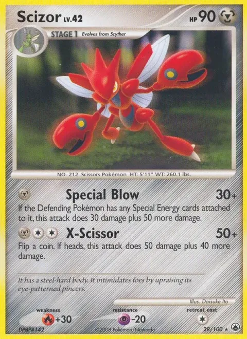 Carte Pokémon Cizayox 029/100, extension Aube Majestueuse