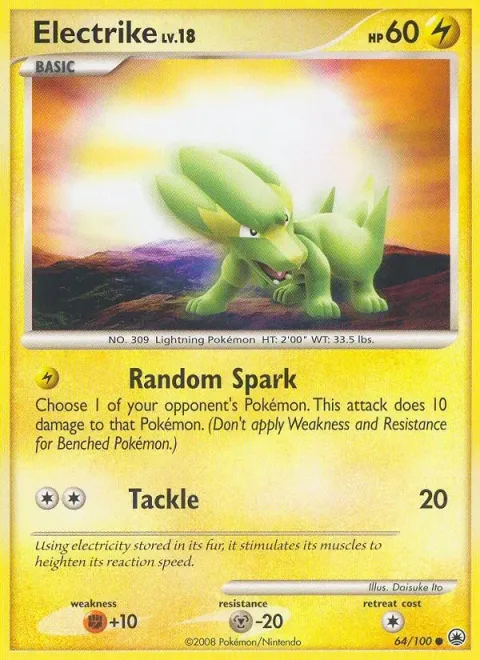 Carte Pokémon Dynavolt 064/100, extension Aube Majestueuse